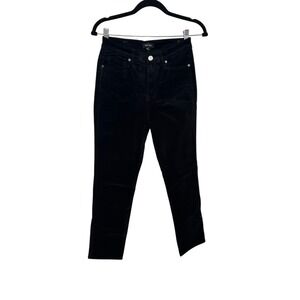 Well Worn Black Corduroy High Rise Slim Straight Leg Jeans Size 4/27‎